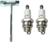 L7T Spark Plug with Chainsaw Scrench Wrench Tool, Replaces BPM7A BPMR7A RCJ6Y RCJ7Y BM6A CJ8 WSR5F for 33cc 43cc 47cc 49cc 52CC 2-Stroke Small Engine MS290 021 023 024 025 026 etc (2 Pc)