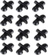 12 Pack Aquarium Divider, Suction Cup Divider Black, Plastic Sheet Isolation Holder for Fish Tank