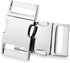 CooBigo Metal Side Release Buckle Webbing Buckle Paracord Bracelet Clasps for Leather Strap Dog Collars Harness Belt