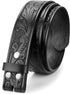 Western Leather Belt Strap for Men without Buckle Cowboy Cowgirl Leather Belt Strap for Jeans