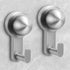 Shower Hooks for Inside Shower,No-Drill Removable&Reable Towel Hooks for Bathroom,Heavy Duty Suction Cup Hooks for Glass Window,2 Pack(Silver)