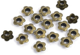 CooBigo Flower Eyelet Grommets, 5mm Metal Eyelets for Fabric Clothing, Shoe Eyelets, Belt, Bags, Bookmarks
