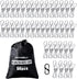 (50PCS) Stainless Steel Laundry Clothes Pins Heavy Duty Outdoor, Clothespins for Hanging Clothes, Metal Clips, Metal Snack Bag Chip Clips for Food Packages, Mini Clothes pins