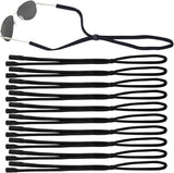 10 Pack Glasses Strap Adjtable Eyeglass Holder Around Neck Universal Glasses Lanyard Eye Glasses String Sunglasses Strap Cord Eyewear Retainer for Men Women Sports Reading (11.8 -23.6in,Balck)