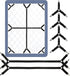 Bed Sheet Straps, 6 Pack Fitted Bed Sheet Fasteners Clips Adjtable Crisscross Bed Sheet Holder Straps for Corners Mattress Sheet Spenders Grippers Bedding Accessories, Black