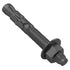 10Pcs 3/8x3 Inch Standard Fasteners for Heavy-Duty Black Wedge Anchors for Cement and Concrete
