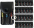 Bulk Pack Mini Screwdriver Keychain Set – 24 Sets of Handy 3-Piece Screwdrivers in a Snap-Closure Pouch with Hook, Perfect for Men, Tool Party Favors, Christmas Gifts, and Birthday Presents