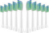 10 Pack Toothbrh Replacement Heads Compatible with 7am2m AM101/AM105 Sonic Electric Toothbrh, 10 Count (Soft-White)