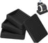 Furniture Wheels Caster Cups, Non-Slip Rubber Bed Frame Stopper Floor Protector for Any Furniture with Wheels - 4 Pack (Black)
