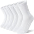 Girls Kids Ruffle Socks Uniform School Dress Crew Cotton Textured Breathable Socks 6 Pairs