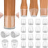 Silicone Chair Leg Floor Protectors, Stool Leg Protectors Cap, Chair Leg Caps for Hardwood Floors (Clear-16pcs, Round S)