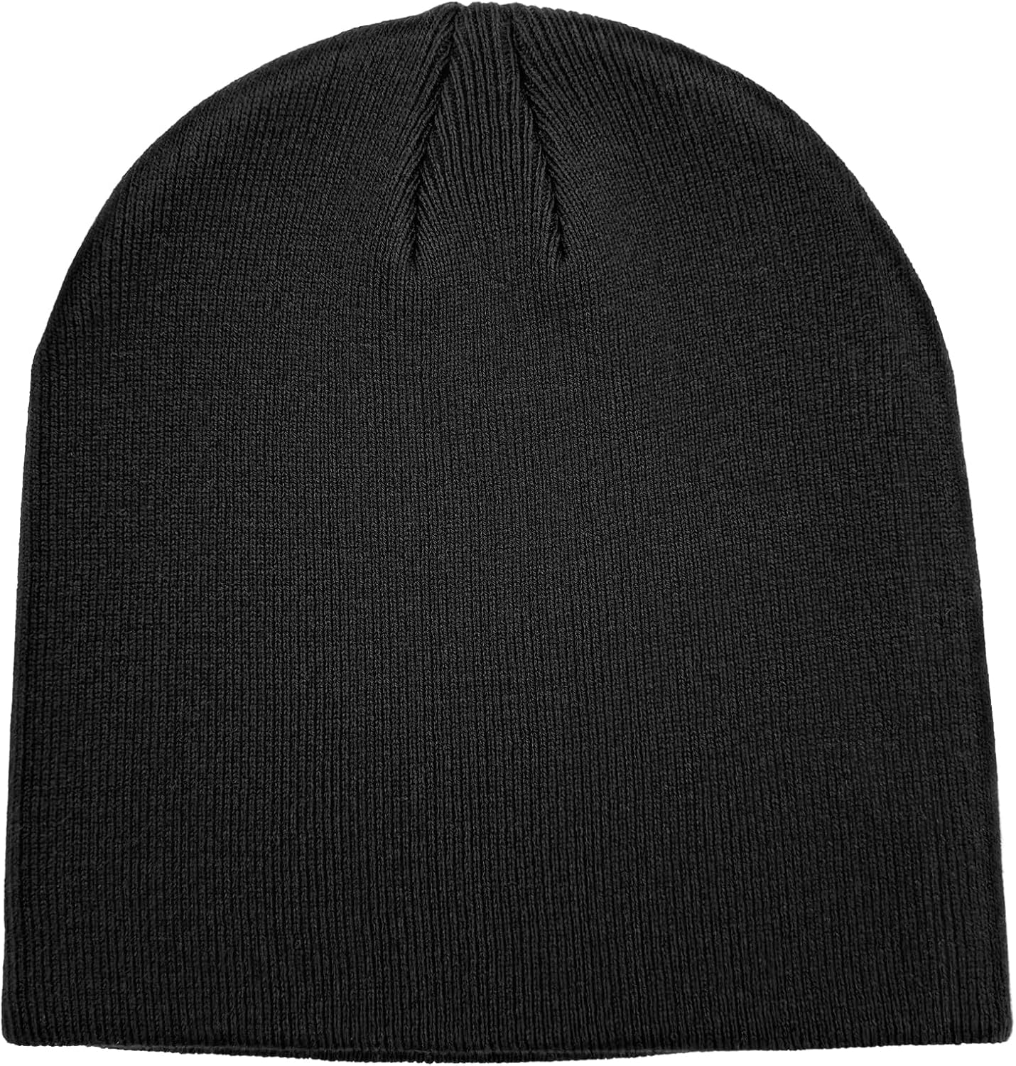 100% Cotton Beanie Hat for Men Women - Soft Unisex Winter Knit Skull Cap, Stretch Fit Fashion Fisherman Beanie