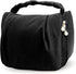 Cute Hanging Travel Toiletry Bag for Women, Small Ruched Make-up Bag Cosmetic Hand-bag, Carry-On Storage Organizer Pouch with Handles Pearl Zipper for Travel Essentials Skin-Care Accessories, Black