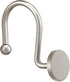 Shower Curtain Hooks, Nickel Shower Curtain Rings Rtproof Metal Round Decorative Shower Hooks Rings for Bathroom Shower Rods Curtains, Set of 12 Heavy Duty Solid Hooks