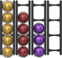 Coffee Pod Holder Compatible with Nespresso VertuoLine Capsules – 20-Pod Space-Saving Organizer for Wall, Cabinet, or Under-Counter Mount, Black