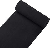 Knit Elastic Bands for Sewing Black Heavy Stretch High Elasticity Flat Elastic Cord 6 Inch Wide Braided Elastic Spool 2 Yard