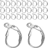 Stainless Steel Leverback Earring Hooks 100pcs French Ear Wire Lever Back Earwire for Jewelry Making Crafting