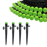 Irrigation Drippers 50pcs Drip Emitters for 1/4 Inch Irrigation Sprinkler 360 Degree Micro Sprinkler Adjtable Drip Heads Drippers for Garden Patio Lawn