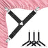 Bed Sheet Straps 4 Pcs Triangle Bed Sheet Holders Fitted Sheet Clips Adjtable Sheet Spenders Mattress Fasteners Gripper Corner Clips for Bed Mattress Cover Fitted Bed Sheets Sofa Chion