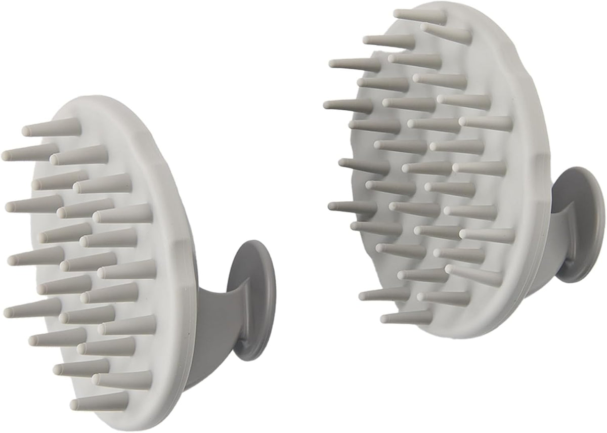 Scalp Hair Massager Shampoo Brh 2-Pack, Scalp Scrubber Set for Hair Growth and Deep Cleansing with Thick and Thin Bristles
