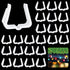 Christmas Light Hanger Clips, Fascia Board Clips, Deck Banister Light Clips, Plastic Holiday Light Clips for Christmas Fascia Board Roof Gutter Fence Eave Decoration (30 PCS, 1 5/8")