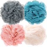 Loofah Bath Sponge Shower Loofah Shower Puff Soft Assorted Color Big 4 Pack