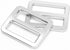 CooBigo 24Pcs 1" Adjustable Buckles Metal Slider Buckles Tri-Glide Slide Strap Adjuster for Shoulder Bag Handbag Dog Collar Backpack Hardware Making