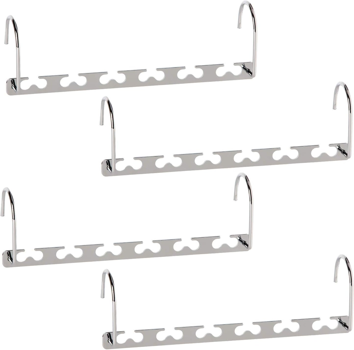 Space Saving Hangers Metal Hanger Magic Cascading Hanger Closet Clothes Organizer(4 Pack)