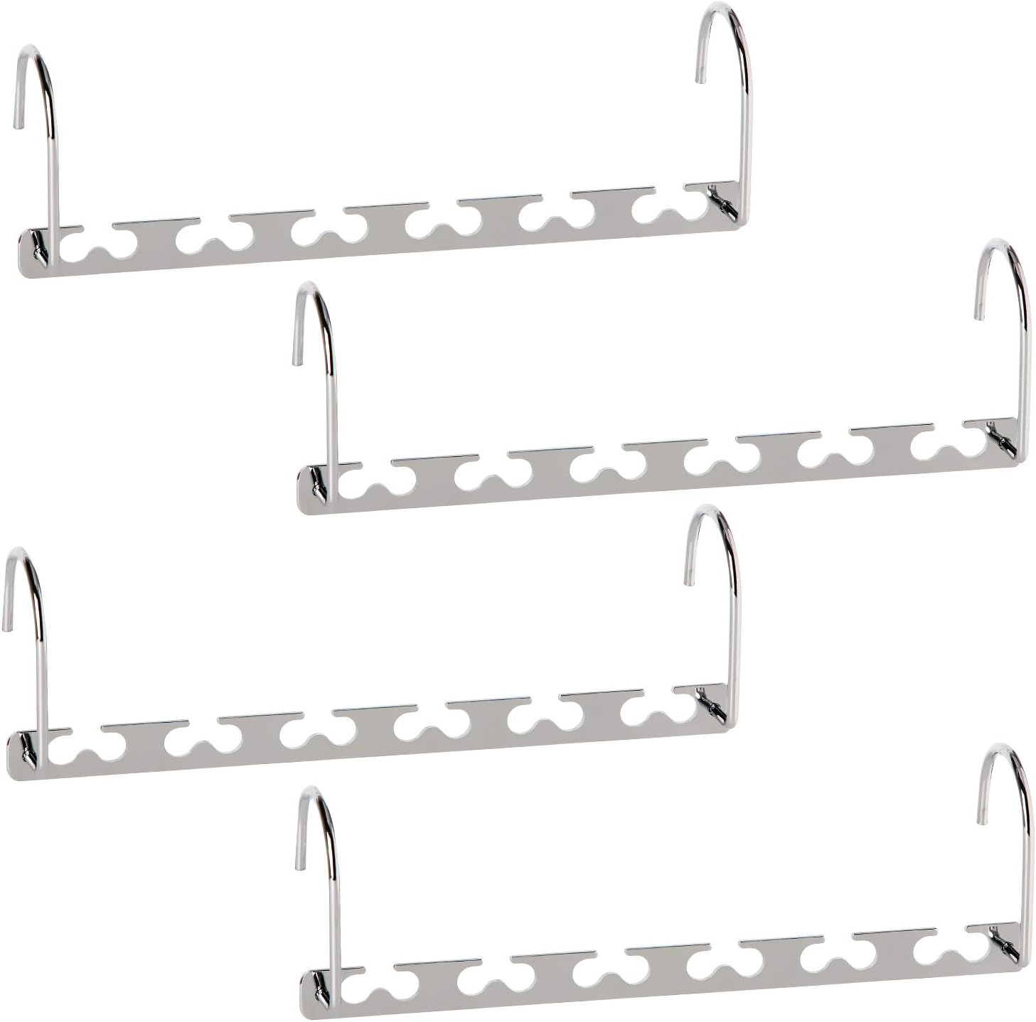 Space Saving Hangers Metal Hanger Magic Cascading Hanger Closet Clothes Organizer(4 Pack)
