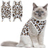 Cat Recovery Suit Female Cats Onesie for Cats, Breathable Cat Surgery Suit for Surgical Abdominal Wounds Skin Diseases, Cute Kitten Spay Recovery Suit E-Collar Alternative Anti Licking