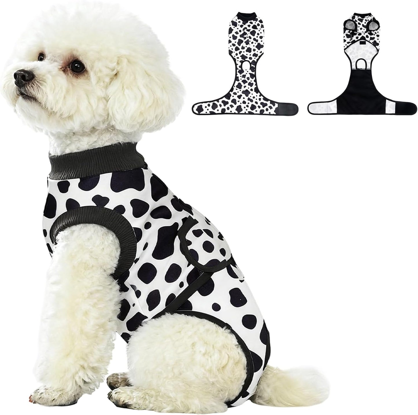 Recovery Suit for Dogs After Surgery, Dog Surgery Suit Onesie Female Spay for Small Medium Dogs, Breathable Dog Recovery Suit Body Suits for Anti Licking Abdominal Wounds Cone Alternative