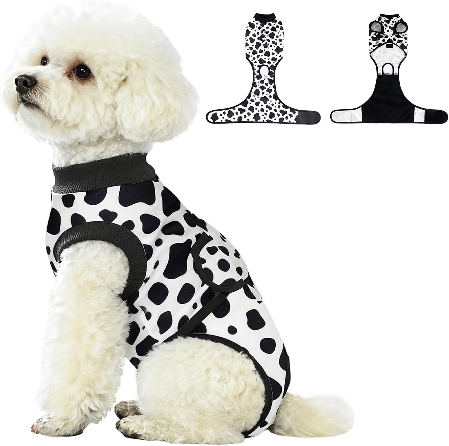 Recovery Suit for Dogs After Surgery, Dog Surgery Suit Onesie Female Spay for Small Medium Dogs, Breathable Dog Recovery Suit Body Suits for Anti Licking Abdominal Wounds Cone Alternative