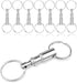 CooBigo 8 Pack Detachable Keychain Quick Release Key Chain, Pull Apart Key Chain for Outdoor Active Backpack Key Holder kits