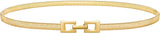 Women's Skinny Metal Cinch Belt for Dress Stretch Thin Waist Belt Gold/Sliver Elastic Belts