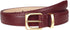 Womens Thin Leather Belt for Jeans Pants Dress Fashion Skinny Belt with Gold Buckle for Women
