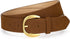 Women Suede Leather Belt for Jeans Dresses Ladies Waist Belt with Retro Gold Buckle