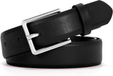 Belt for Women, Women's Leather Belt for Jean Dress, Fashion Ladies Belts with Rectangle Buckle