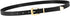 Women Skinny Leather Belt for Jeans Dress Black Thin Waist Belt Ladies Belt with Gold Buckle, M