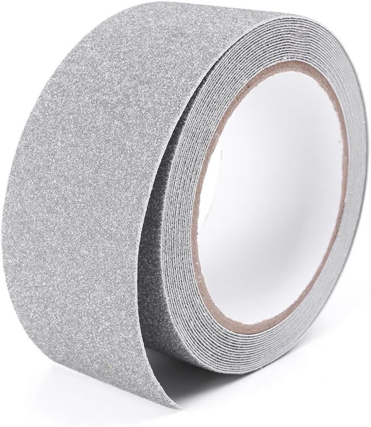2 inch 16.4Ft Floor Safety Grip Non Skid Safety Tape Anti Slip Adhesive for Steps Stairs Indoor or Outdoor Applicable, High Traction, Gray