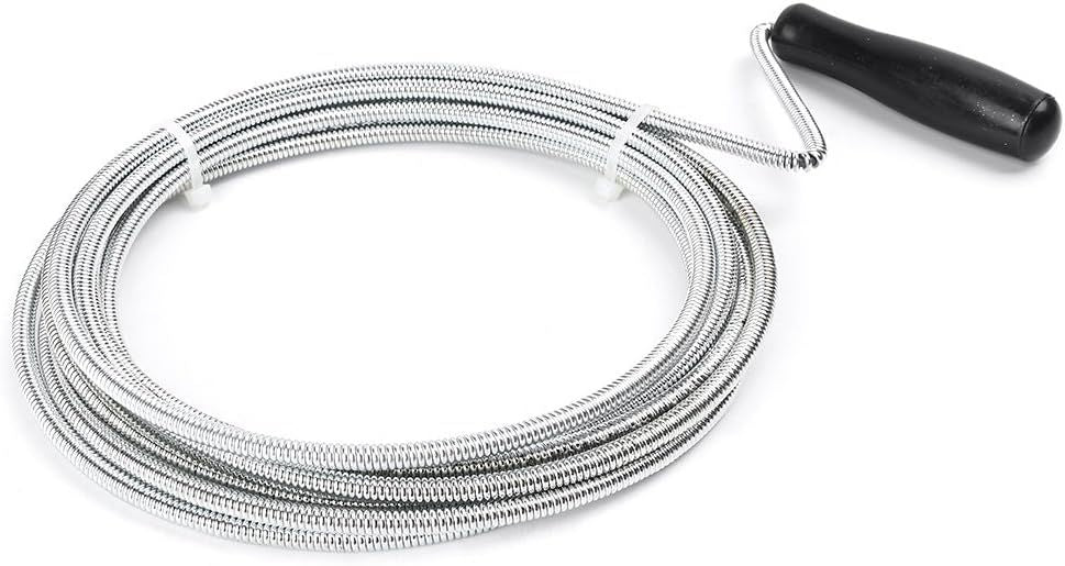 Metal Drain Cleaner and Clog Remover, 10FT long Hair Catcher Cleaning Tool, Sink Dredge Pipeline Cleaner for Bathroom Kitchen Tube Sink Basin