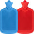 [2 Pack] Hot Water Bottles, 2L (68oz) Natural Rubber -BPA Free- Durable Large Hot Water Bag for Hot Compress and Heat Therapy, Pain Relief Heating Pad, (Random Colors)