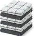 6 Pack Large Kitchen Towels, 16x27 inch Absorbent Dishcloths, 100% Cotton Cleaning Cloth, Gray Set (Pack of 6)