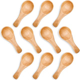 10PCS Small Wooden Spoons, 3 Inch Small Spoons for Spice Jars, Salt, Grains, Sugar, Coffee, Honey, Dessert, Tea, Mini Wooden Teaspoons for Kitchen, Ideal Gifts & Kitchen Stocking Stuffers