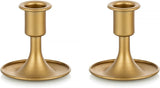 Candlestick Holders Taper Candle Holders,  Gold Candle Stick Candle Holder for Table Centerpiece, Wedding Reception, Festive Christmas Mantel Decoration or Home Decor, Set of 2