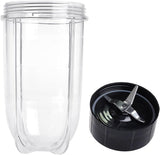 Replacement Cross Blade + 16oz Cup Set for Magic Bullet, Replacement Parts compatible with 250 W Magic Bullet MB1001 Blender