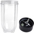 Replacement Cross Blade + 16oz Cup Set for Magic Bullet, Replacement Parts compatible with 250 W Magic Bullet MB1001 Blender