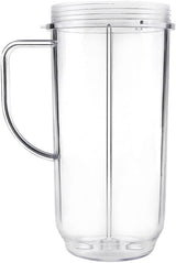 QT Tall 22oz Replacement Part Cup Mug with handle compatible with 250w Magic Bullet On-The-Go Mug
