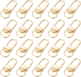 20 Pack Gold Metal Lobster Claw Clasps, 360° Swivel Lanyard Snap Hooks Lobster Clasp for Keychains, Key Chain Hooks for Jewelry Making Purse Bags DIY Crafts Pet Collar
