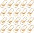 20 Pack Gold Metal Lobster Claw Clasps, 360° Swivel Lanyard Snap Hooks Lobster Clasp for Keychains, Key Chain Hooks for Jewelry Making Purse Bags DIY Crafts Pet Collar