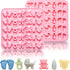Cute Baby Silicone Fondant Cake Mold, Baby Feet Molds Baby Onesie Baby Bottle Pacifier Mold, Silicone Chocolate Candy Mold Baking Mould for Baby Shower Cake Decoration Gummy Sugar Cupcake Topper
